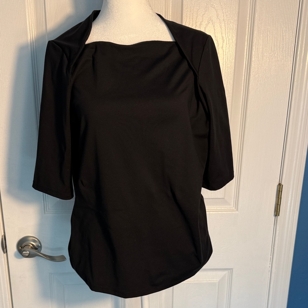 Ann Taylor Elegant Black Blouse